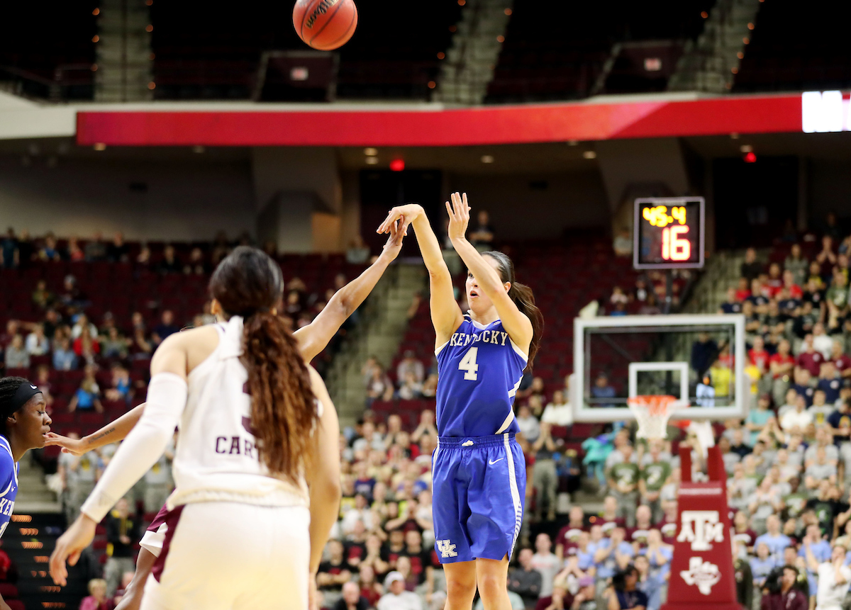 The UK Women's Basketball falls to Texas A&M. 
Photo by Hannah Phillips  | UK Athletics