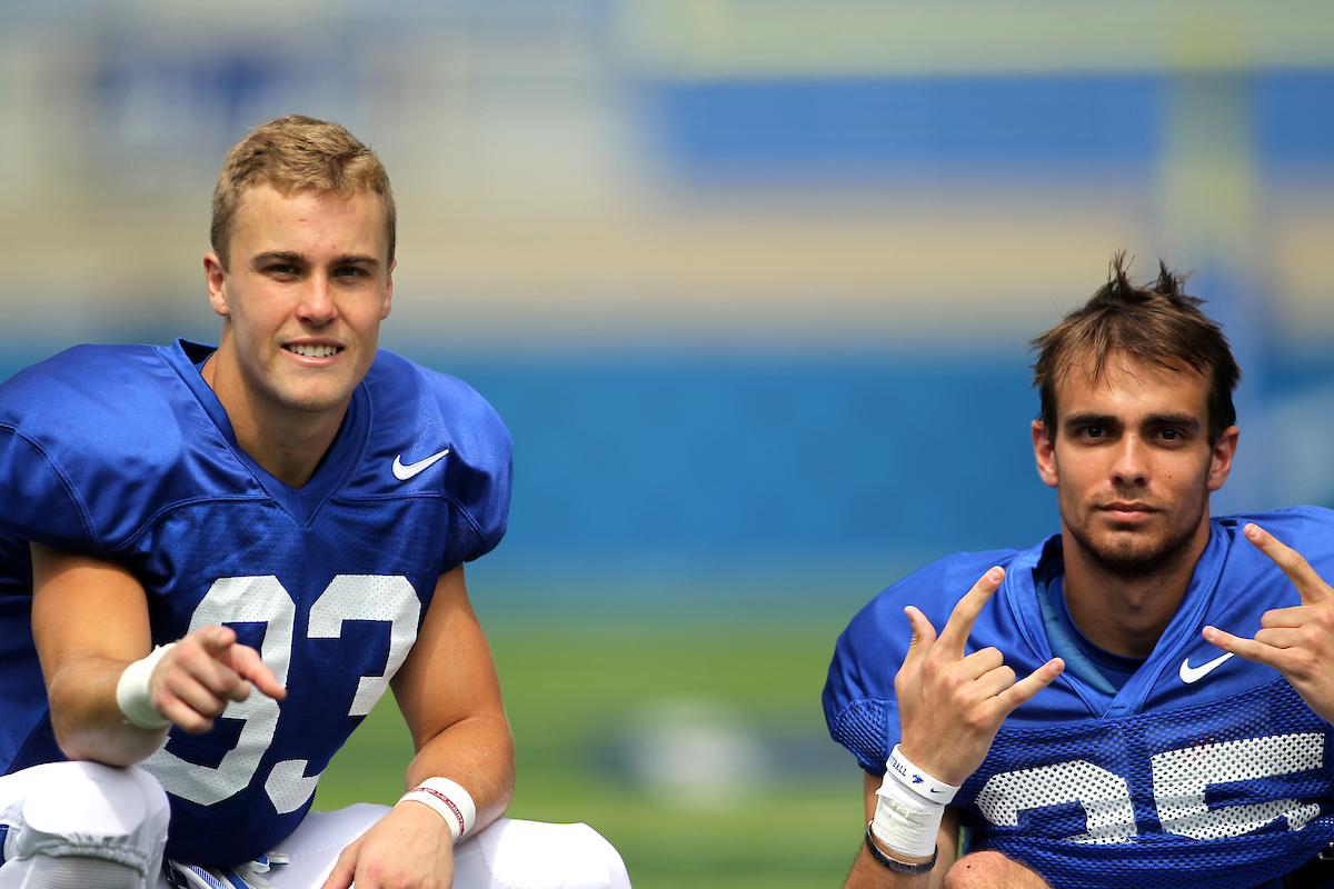 David Bouvier. John Daido.

The University of Kentucky football team holds a inter-squad scrimmage on Saturday, August 18th, 2018 at Kroger Field in Lexington, Ky.

Photo by Quinlan Ulysses Foster I UK Athletics