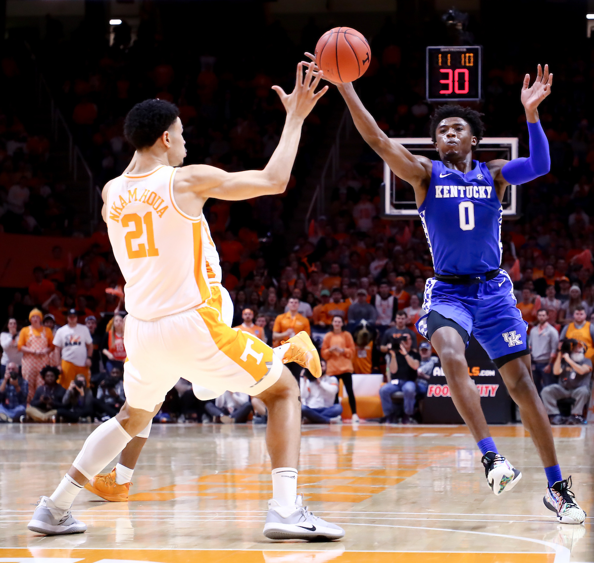 Ashton Hagans.

Kentucky beat Tennessee, 77-64.

Photo by Elliott Hess | UK Athletics