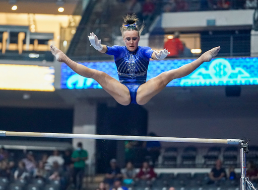 Kentucky gymnast during the SEC championship at BJCC's Legacy Arena in Birmingham, Ala., Saturday, March 19, 2022. (Marvin Gentry | Marvin-Gentry.com)