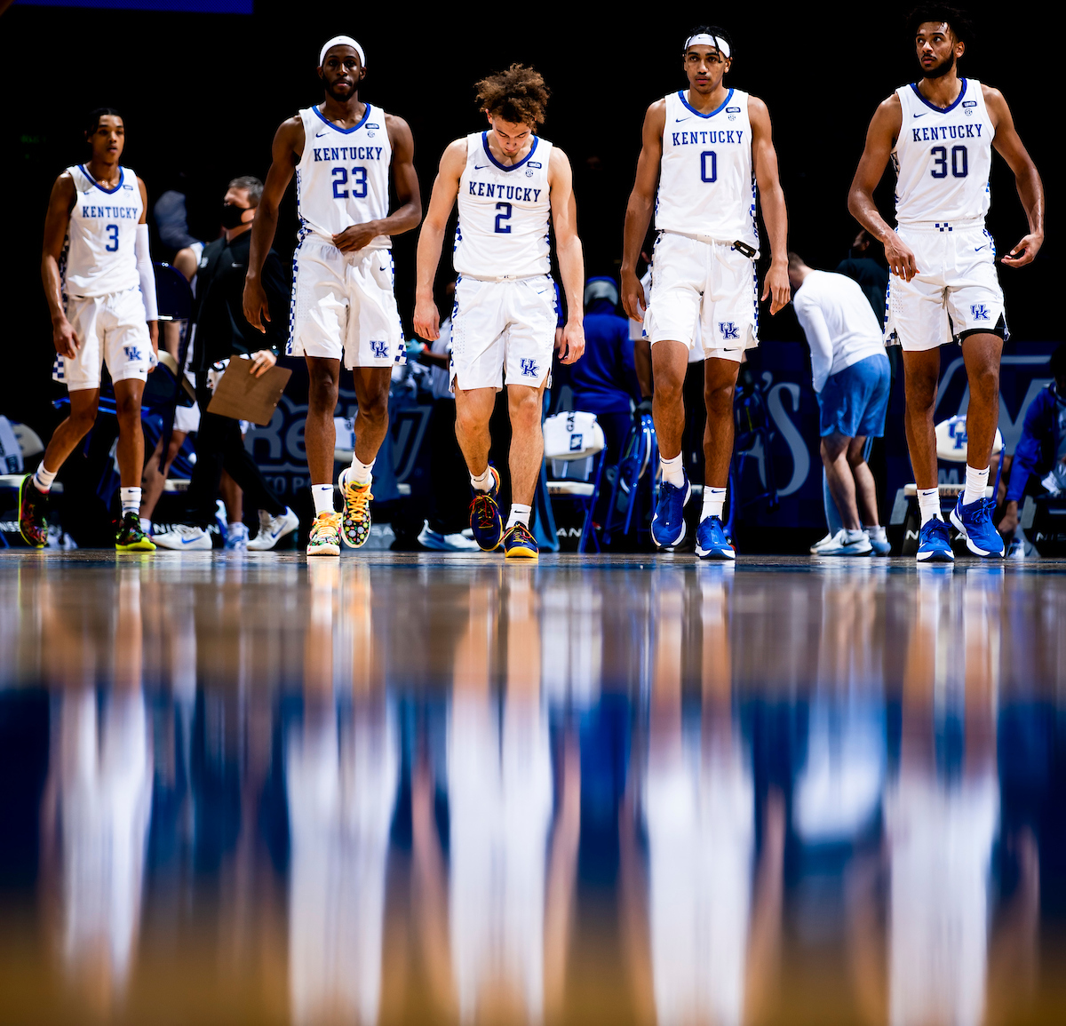 Team. Brandon Boston Jr. Isaiah Jackson. Devin Askew. Jacob Toppin. Olivier Sarr.

Kentucky falls to Richmond, 76-64.

Photo by Chet White | UK Athletics