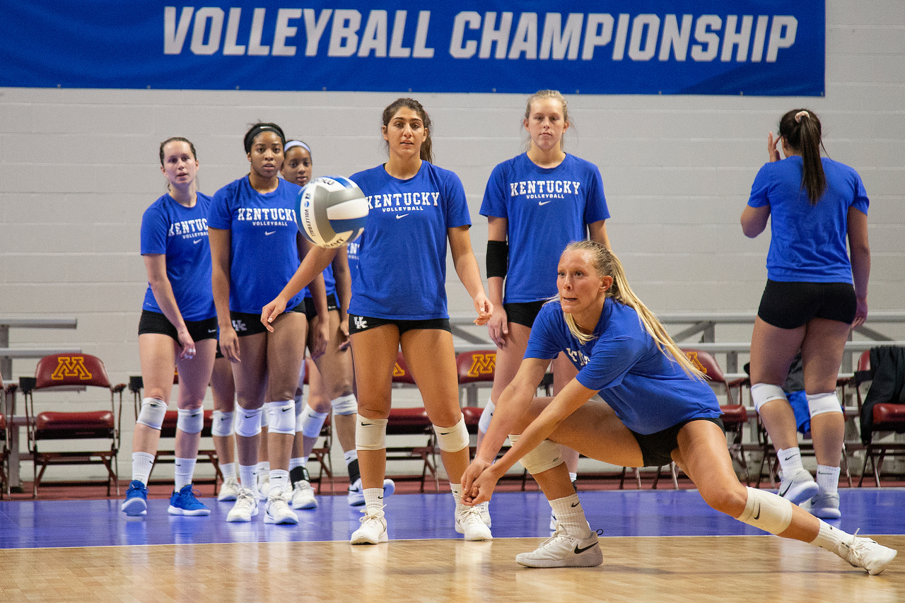 Anna Nyberg. Kylie Schmaltz. Alli Stumler.

NCAA volleyball Sweet 16.

Photo by Chet White | UK Athletics