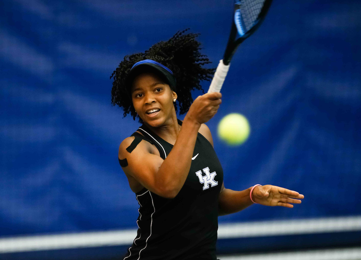 LESEDI JACOBS.

Women's Tennis comes out on top of Mississippi State on Senior Day.


Photo by Isaac Janssen | UK Athletics