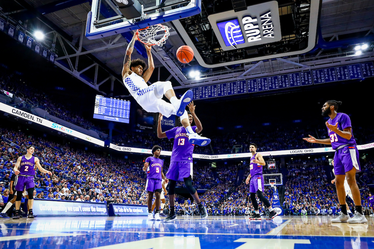 Nick Richards.

UK falls to Evansville 67-64.

Photo by Chet White | UK Athletics