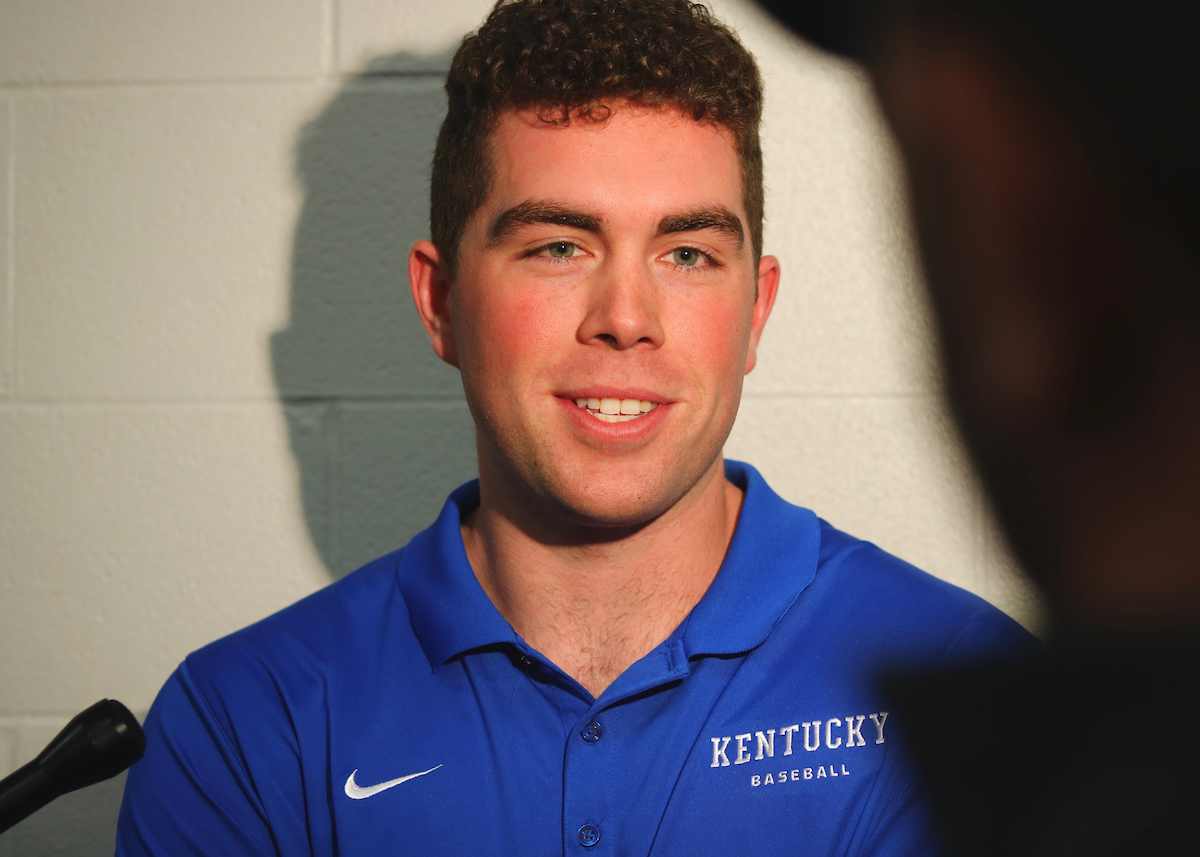 T.J. Collett.

Kentucky Baseball and Softball Media Day on February 5th, 2019.

Photo by Noah J. Richter | UK Athletics