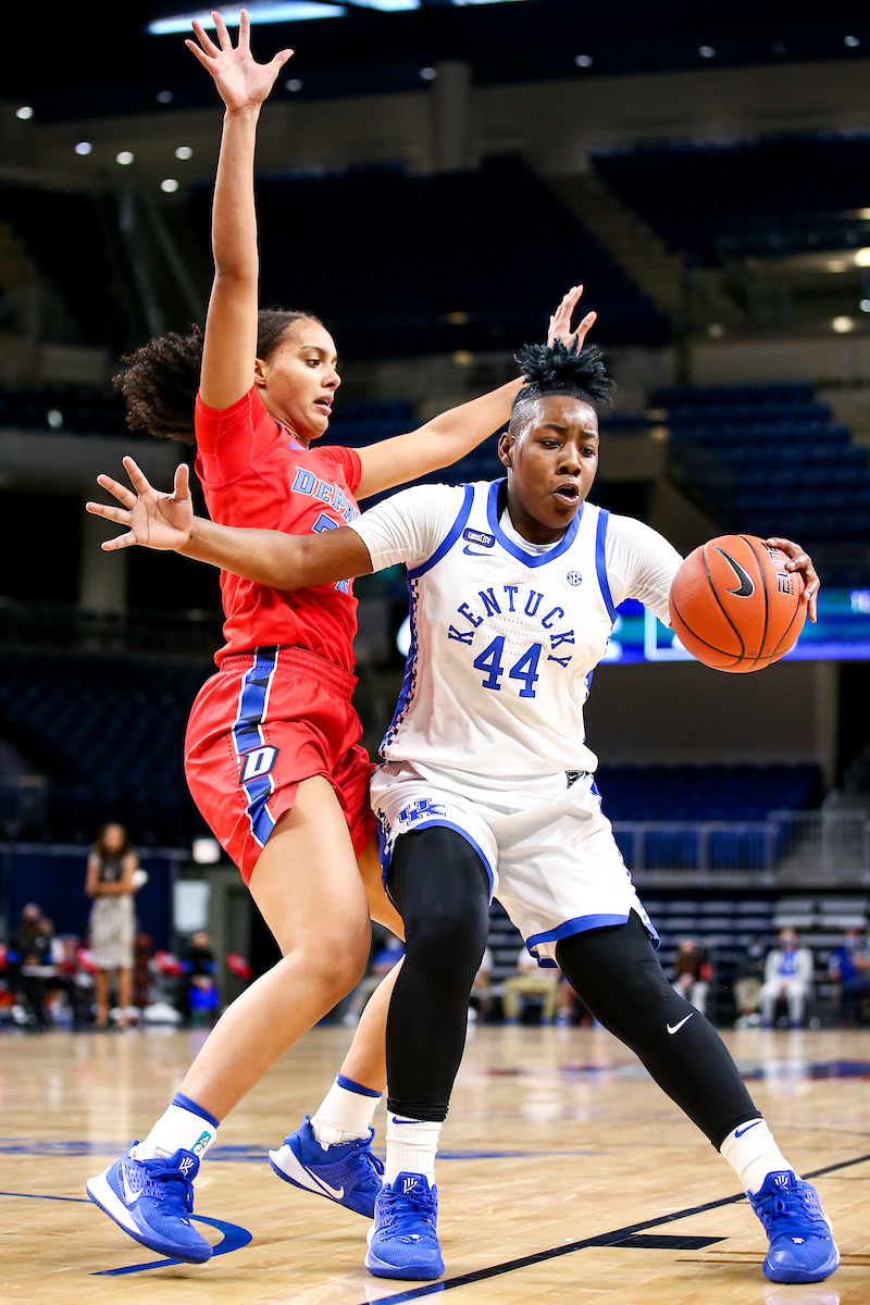 Dreuna Edwards.  

Kentucky loses to DePaul 86-82.

Photo by Eddie Justice | UK Athletics