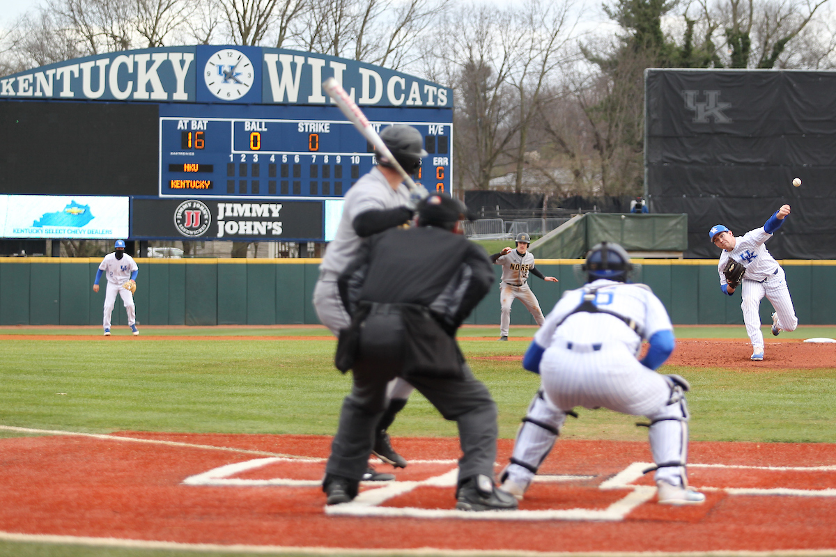 Brad Schaenzer.

The University of Kentucky baseball team falls to NKU on Wednesday, March 7th, 2018, at Cliff Hagan Stadium in Lexington, Ky.

Photo by Quinn Foster I UK Athletics