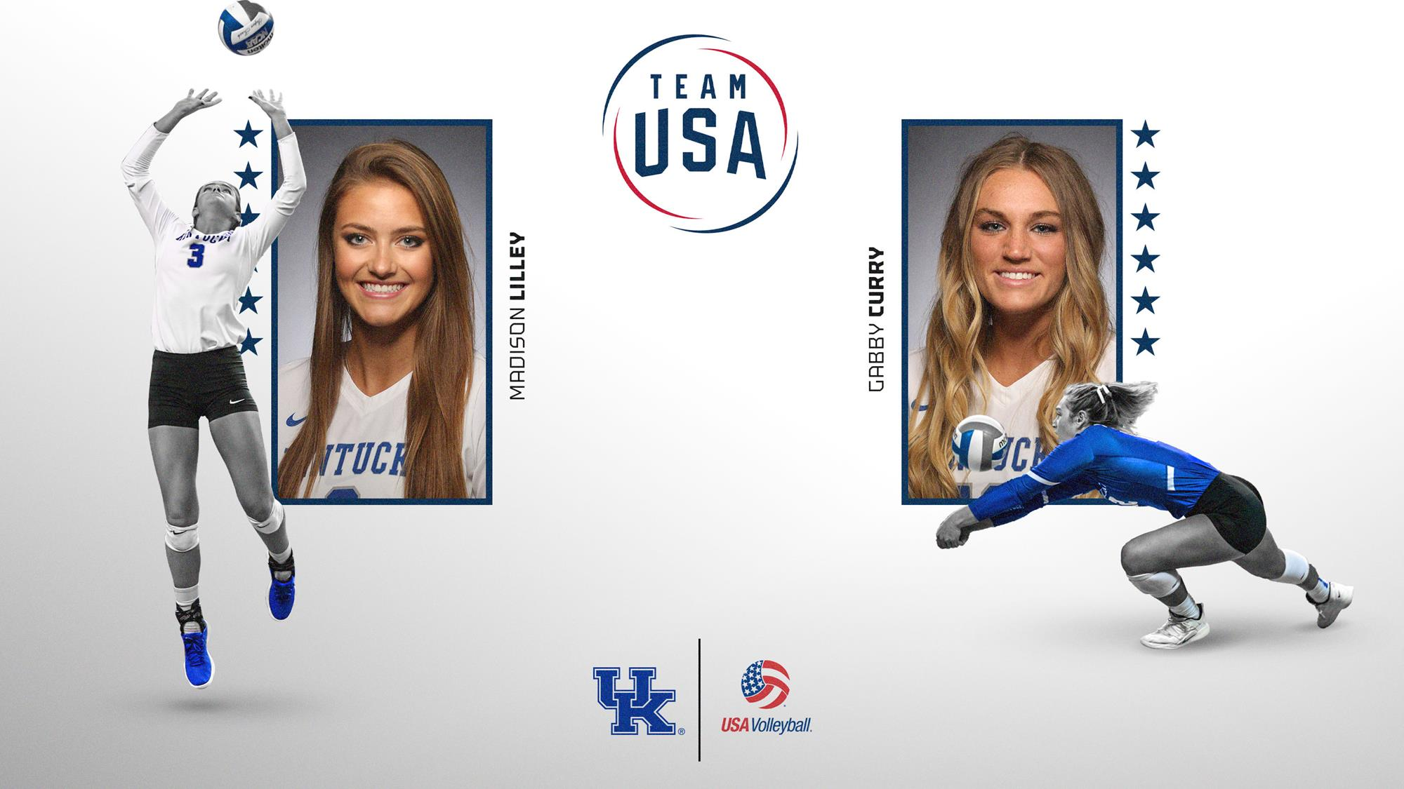 Curry, Lilley Selected to Train with United States National Team