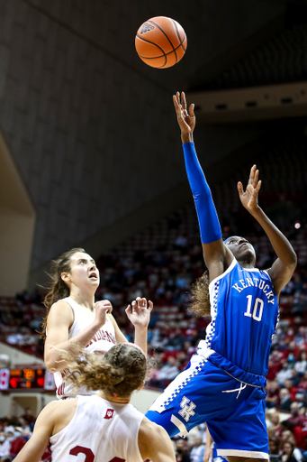 Rhyne Howard. 

Kentucky loses to Indiana 88-67.

Photo by Eddie Justice | UK Athletics