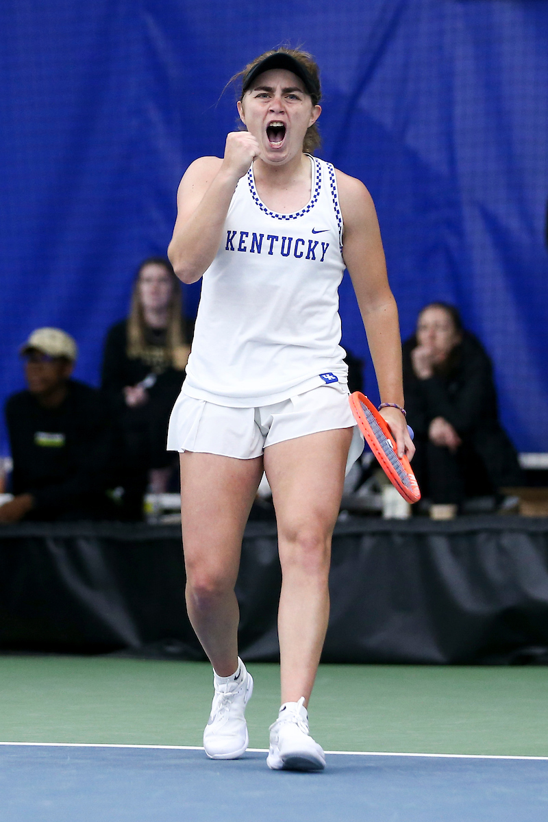 Florencia Urrutia.

Kentucky loses to Vanderbilt 6-1.

Photo by Grace Bradley | UK Athletics
