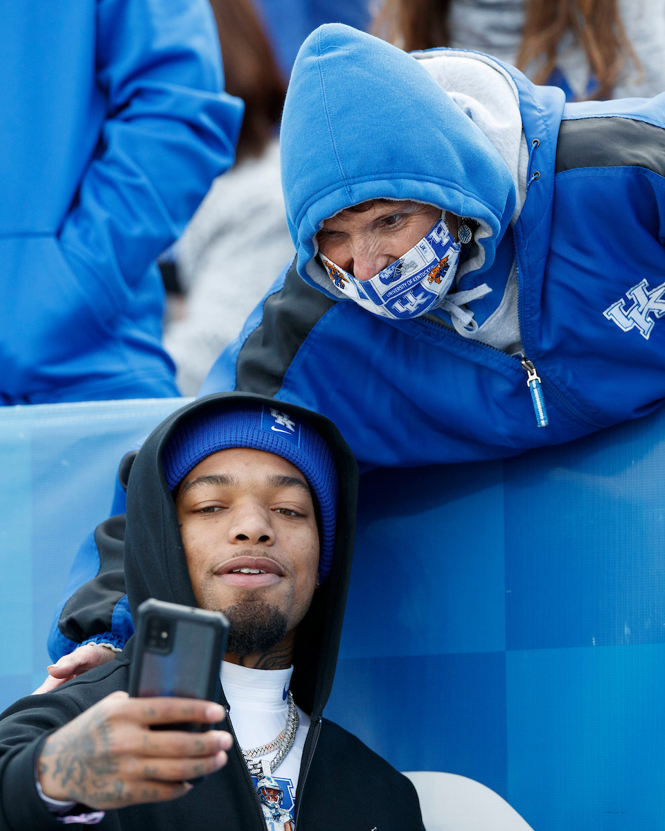 Lynn Bowden Jr.

Kentucky beat New Mexico State 56-16.

Photo by Elliott Hess | UK Athletics