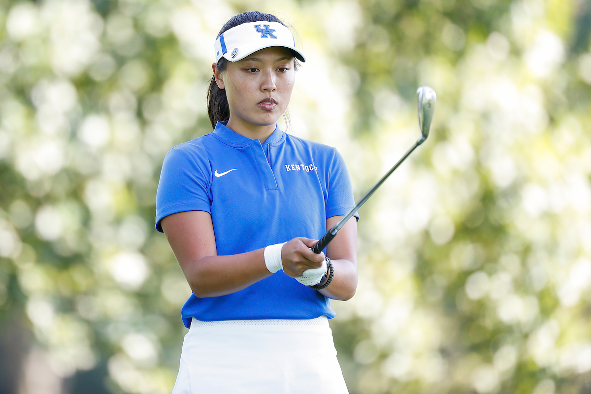 Josephine Chang.

Women's golf practice.

Photo by Chet White | UK Athletics