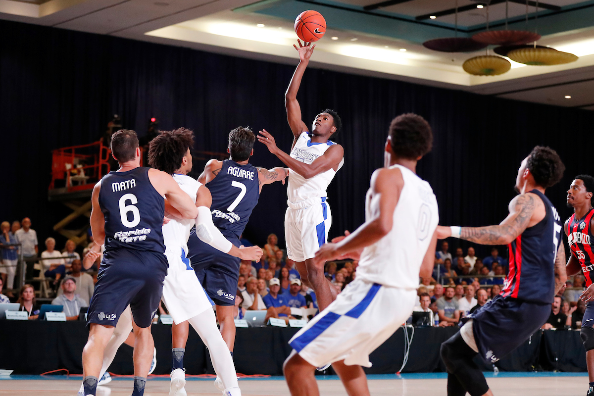 Immanuel Quickley.

The University of Kentucky men's basketball team beat San Lorenzo de Almagro 91-68 at the Atlantis Imperial Arena in Paradise Island, Bahamas, on Thursday, August 9, 2018.

Photo by Chet White | UK Athletics