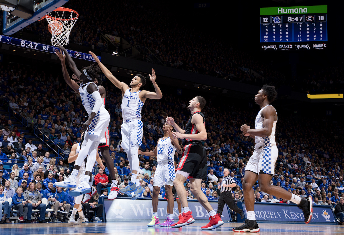 Sacha Killeya-Jones.

The University of Kentucky men's basketball team beat Georgia 66-61 on Sunday, December 31, 2017 at Rupp Arena in Lexington, Ky.

Photo by Elliott Hess | UK Athletics