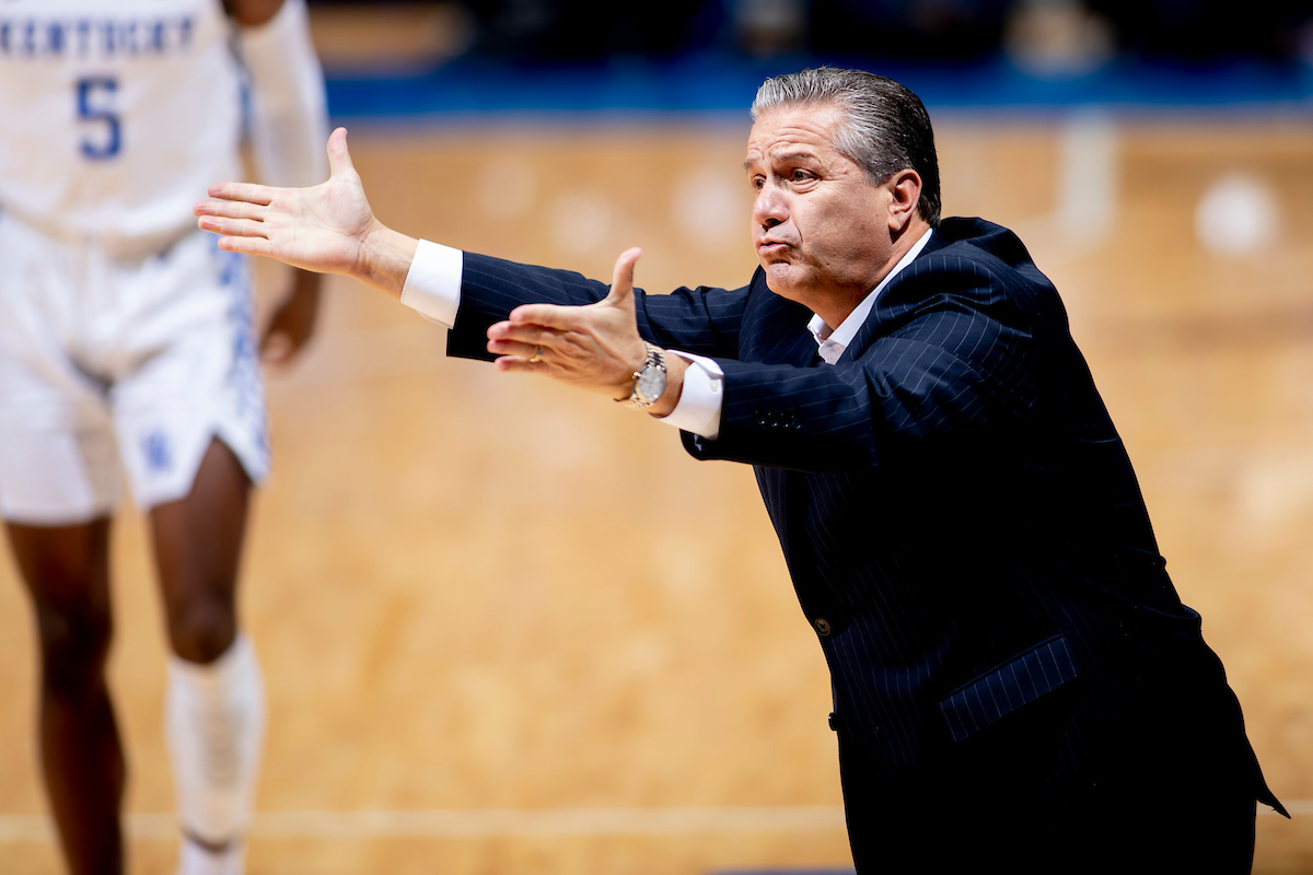 John Calipari.

Kentucky beat Lamar 81-56.

Photo by Chet White | UK Athletics