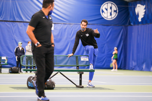 Coach Federico Sabogal.

Kentucky beats Notre Dame 6-1.

Photo by Hannah Phillips | UK Athletics