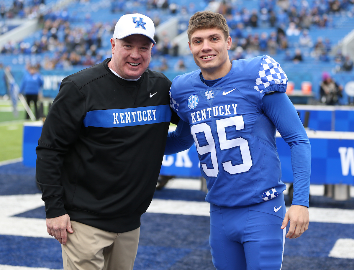 Mark Stoops and Miles Butler

UK Football beats MTSU 34-23-on Senior Day at Kroger Field.


Photo By Barry Westerman | UK Athletics