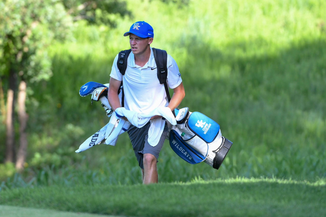 Cooper Musselman at the 2018 NCAA Men's Golf National Championship.