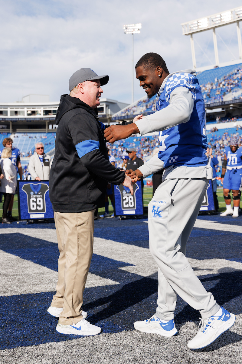 Jordan Wright.

Kentucky beat New Mexico State 56-16.

Photo by Elliott Hess | UK Athletics