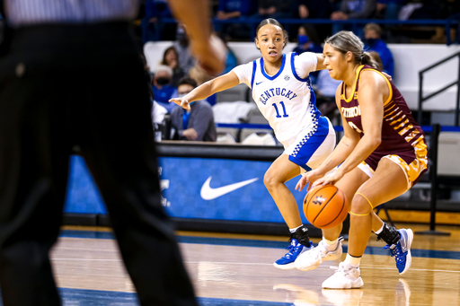 Jada Walker. 

Kentucky beat Winthrop 92-47.

Photo by Eddie Justice | UK Athletics