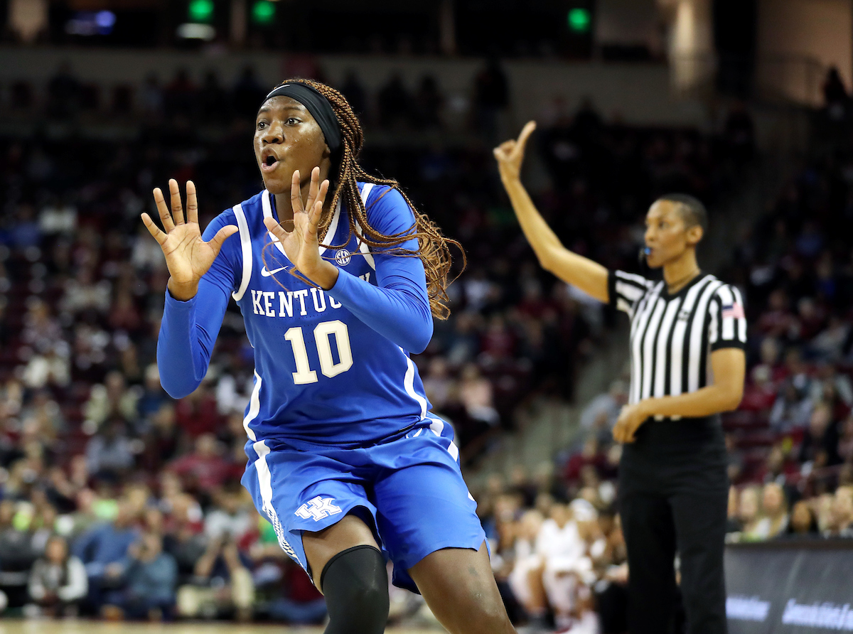 Rhyne Howard
The UK Women's Basketball team beat South Carolina.
Photo by Britney Howard | UK Athletics