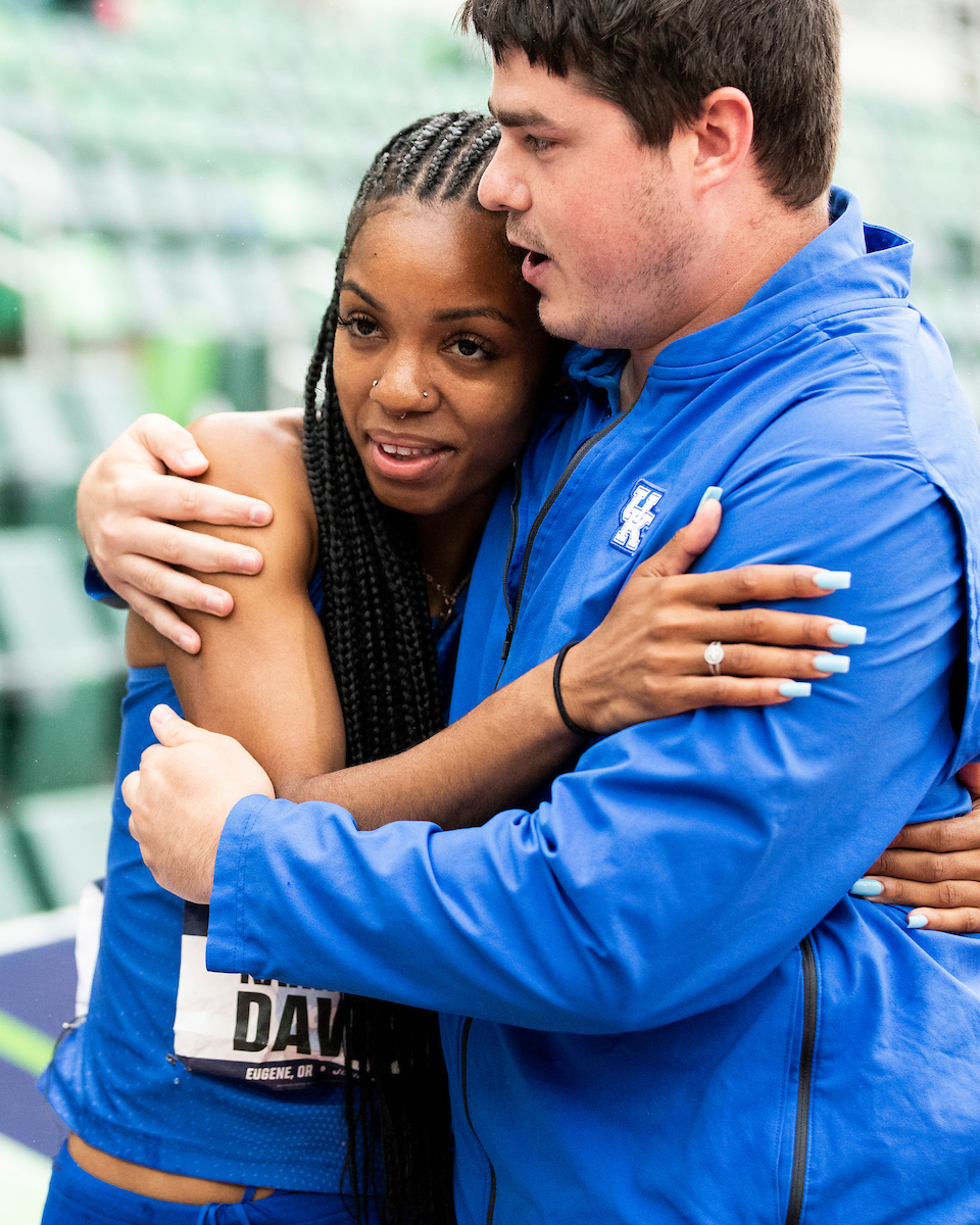 Karimah Davis. Cale Chaltron.

Day Four. The UK women’s track and field team placed third at the NCAA Track and Field Outdoor Championships at Hayward Field in Eugene, Or.

Photo by Chet White | UK Athletics