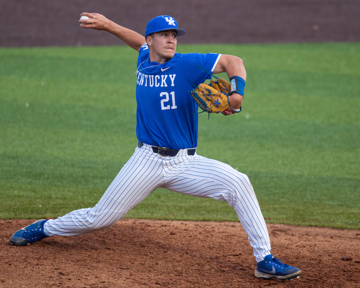 Wyatt Hudepohl.

Kentucky beats EKU 7 - 6

Photo by Grant Lee | UK Athletics
