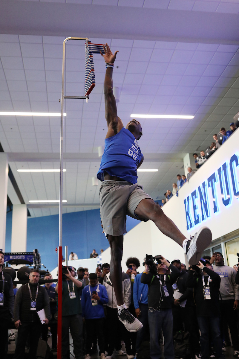 Chris Westry.

Pro Day for UK Football.

Photo by Quinn Foster | UK Athletics