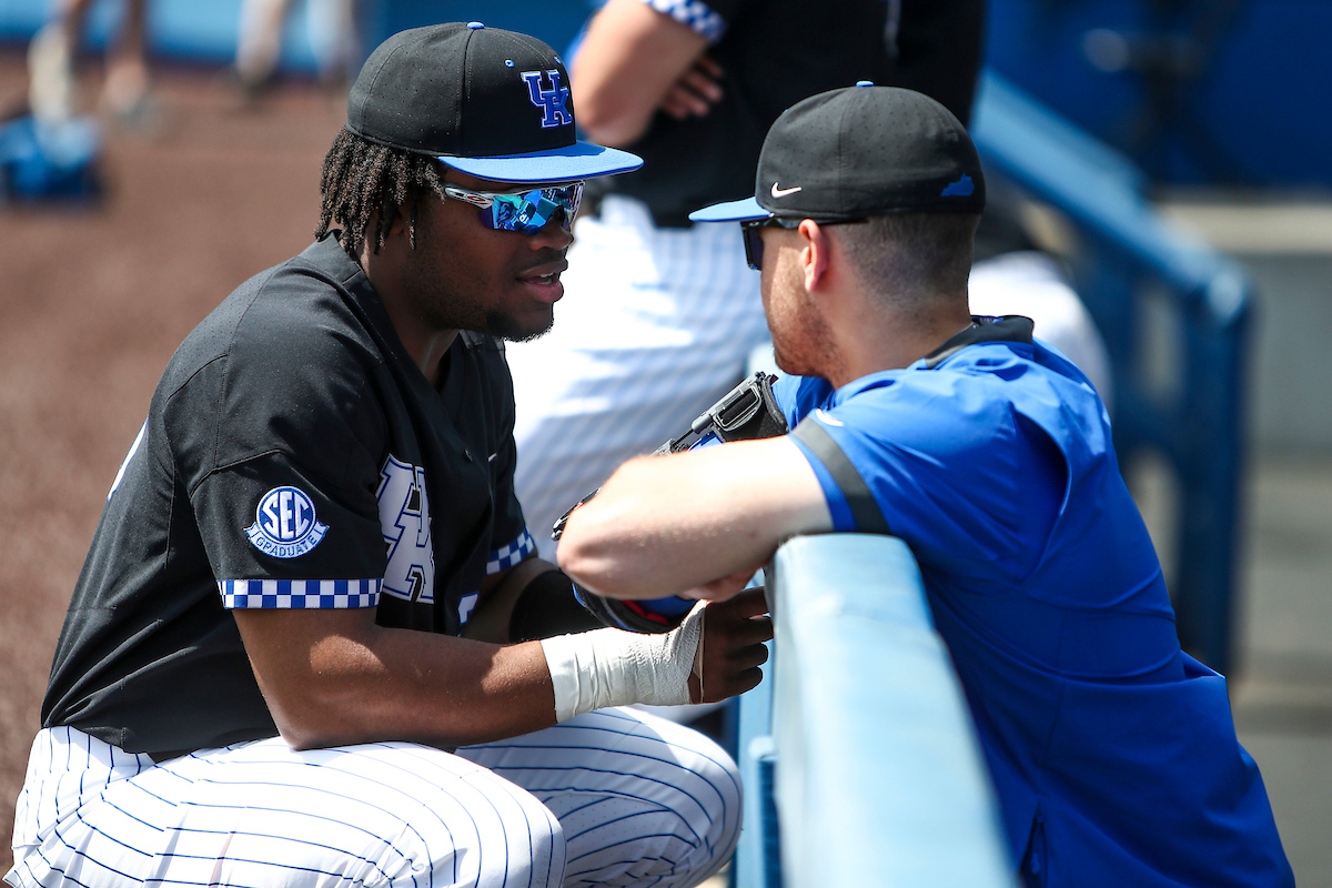 Oraj Anu. Cole Stupp.

Kentucky loses to Vanderbilt 3-5.

Photo by Sarah Caputi | UK Athletics