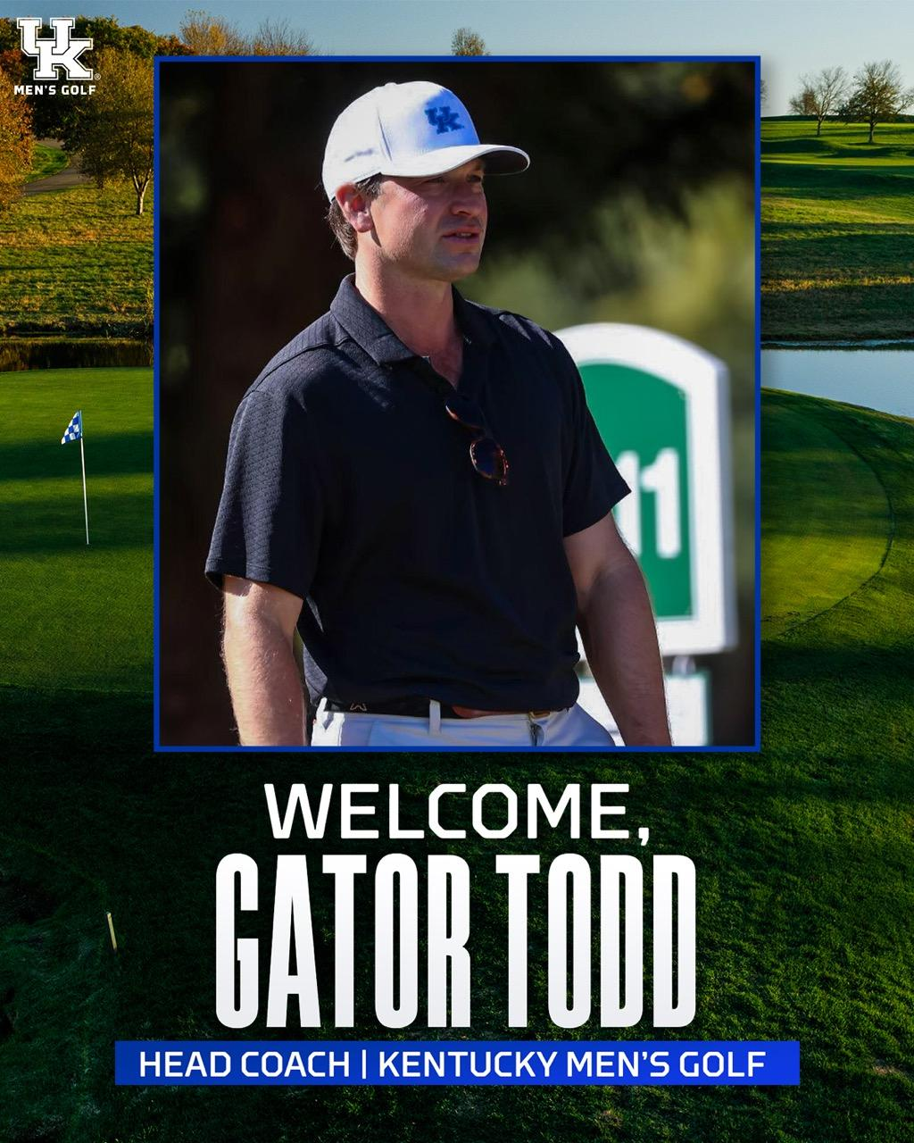 Gator Todd Hired as Head Coach of Kentucky Men’s Golf