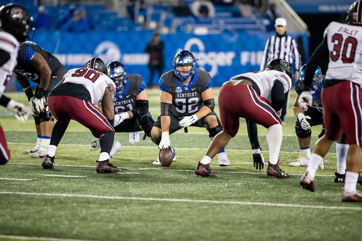 Drake Jackson

Kentucky beats South Carolina, 41-18.

Photo by Jacob Noger | UK Football
