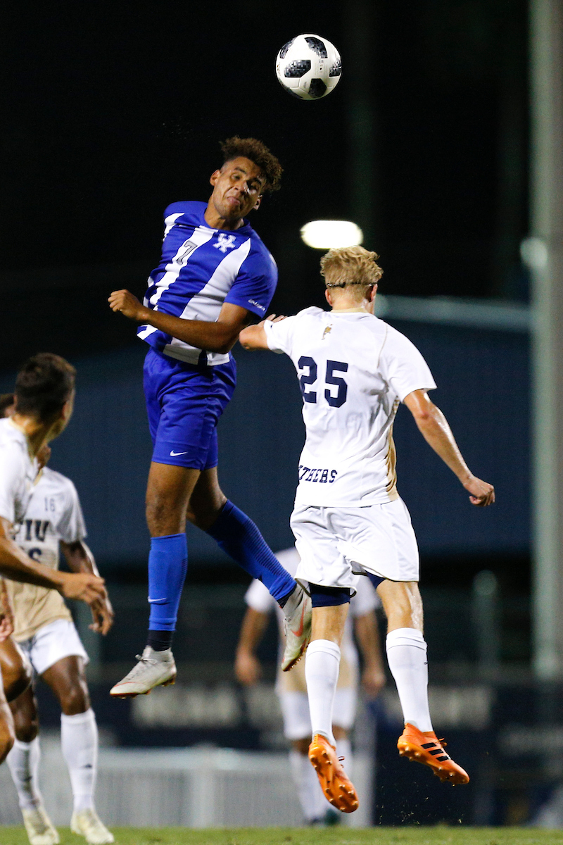 JJ Williams.

Men's Soccer falls to Florida International 3-2.

Photo by Michael Reaves | UK Athletics