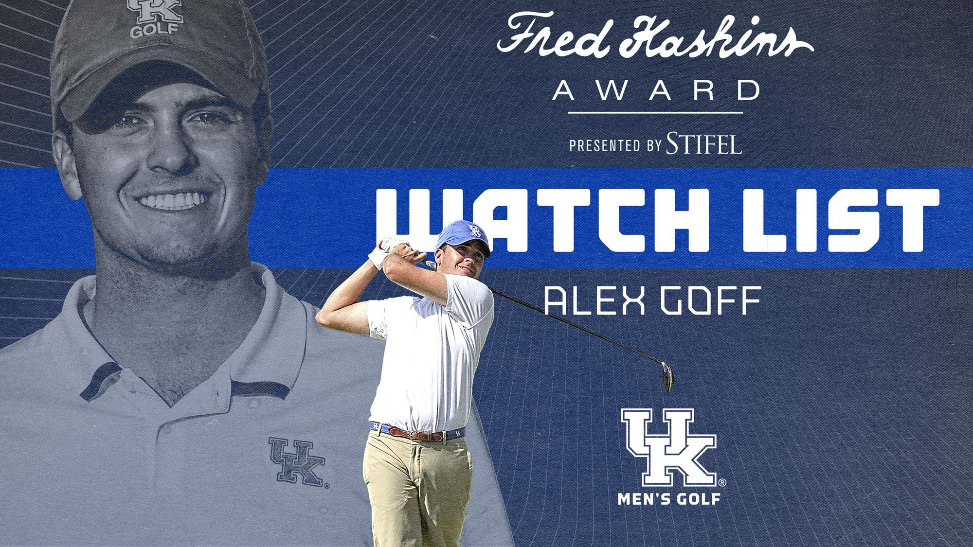Alex Goff on Haskins Award Watch List