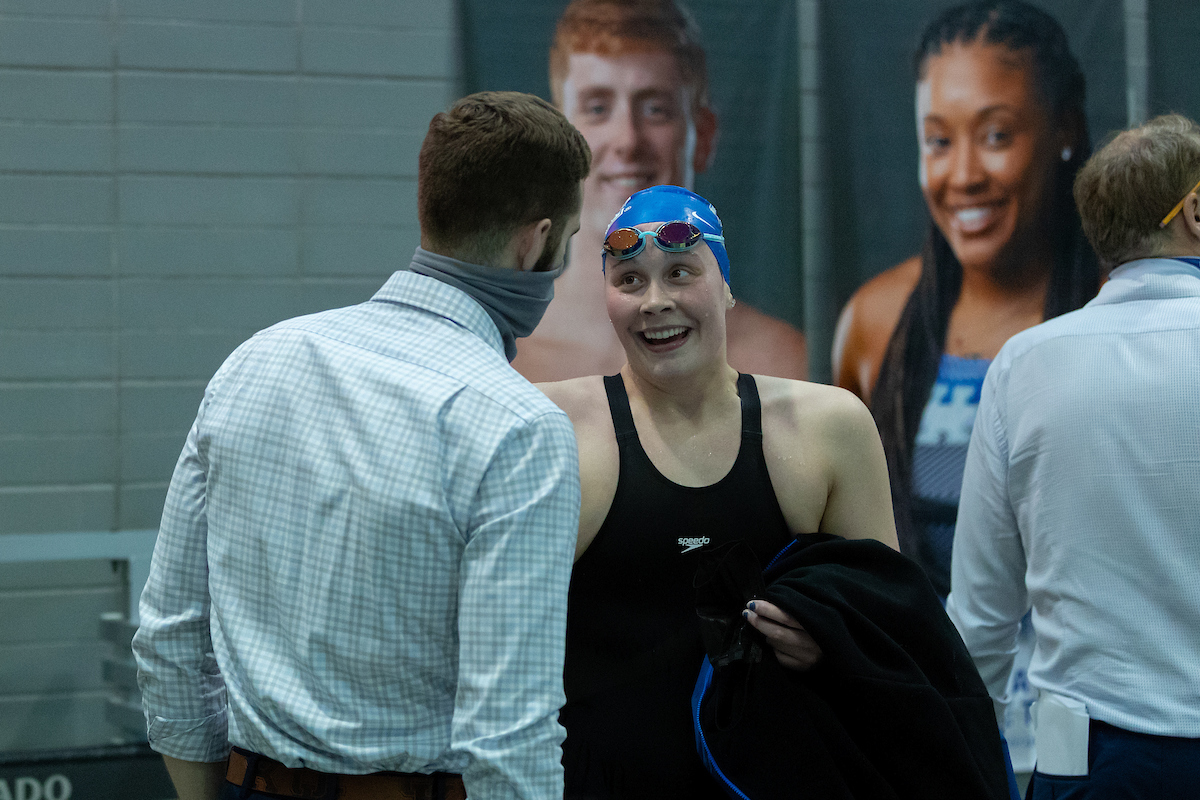 Kentucky Women's team beats Louisville 200.5-99.5
Kentucky Men's team falls to Louisville 111-188.

Photo by Grant Lee | UK Athletics