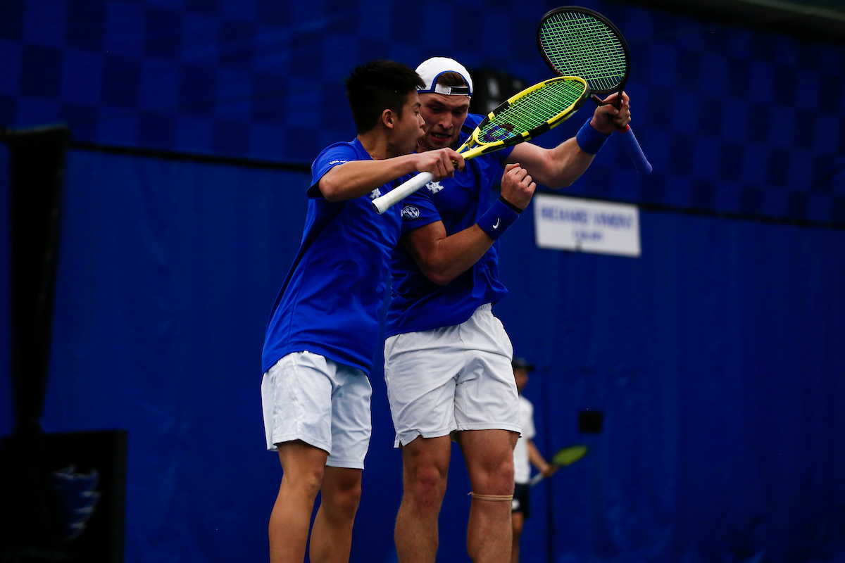 Ying-Ze Chen and Millen Hurrion.

Kentucky beats Notre Dame.

Photo by Sarah Caputi | UK Athletics