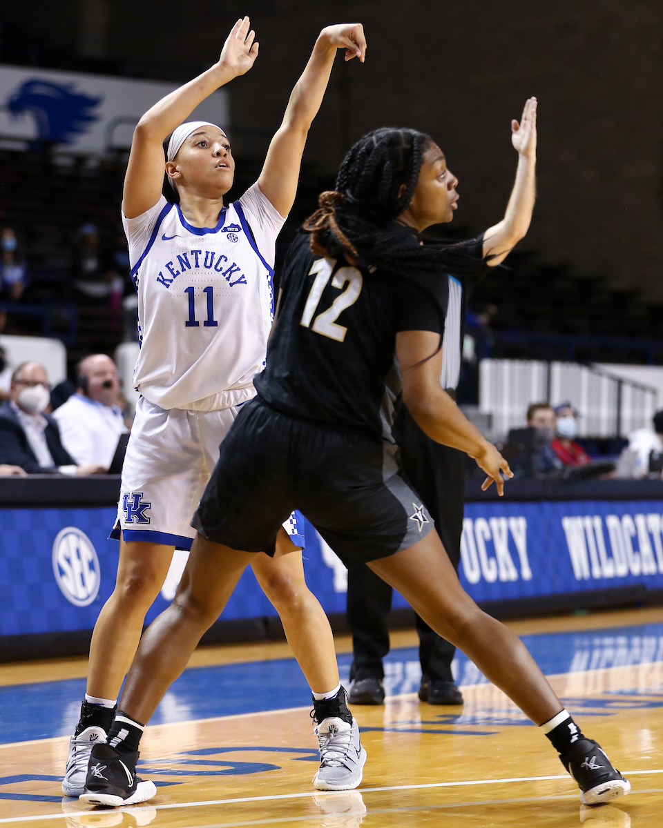 Jada Walker.

Kentucky beats Vanderbilt 69-65.

Photo by Tommy Quarles | UK Athletics