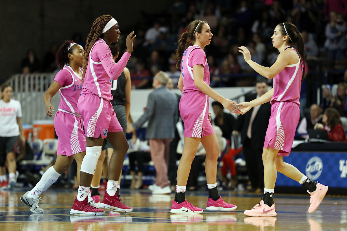 Maci Morris, Blair Green, Rhyne Howard

The UK Women's Basketball team beat Arkansas.
Photo by Britney Howard | UK Athletics