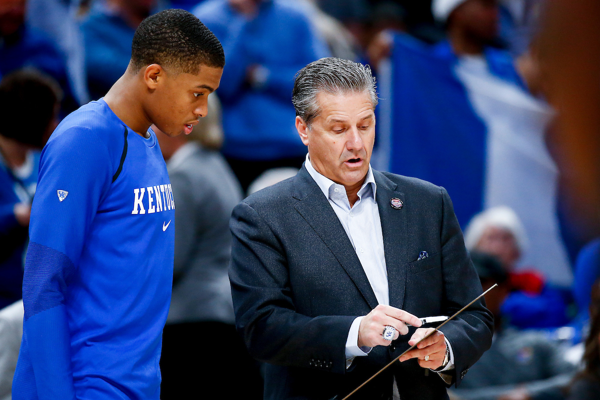 John Calipari.

Men's basketball falls to Duke 118-84.

Photo by Chet White | UK Athletics
