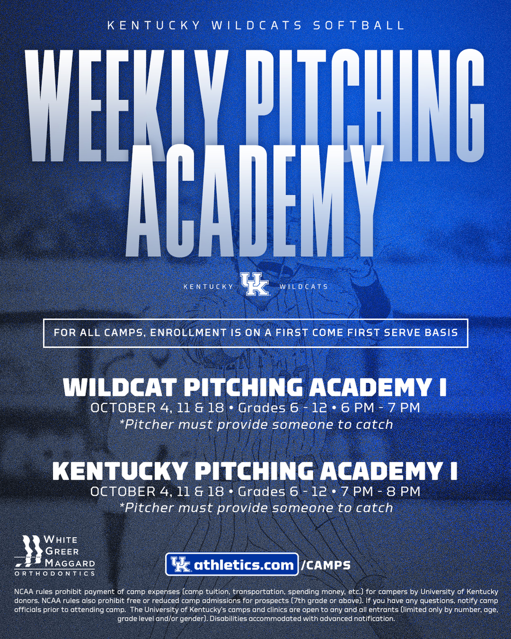 Softball Weekly Pitching Camps