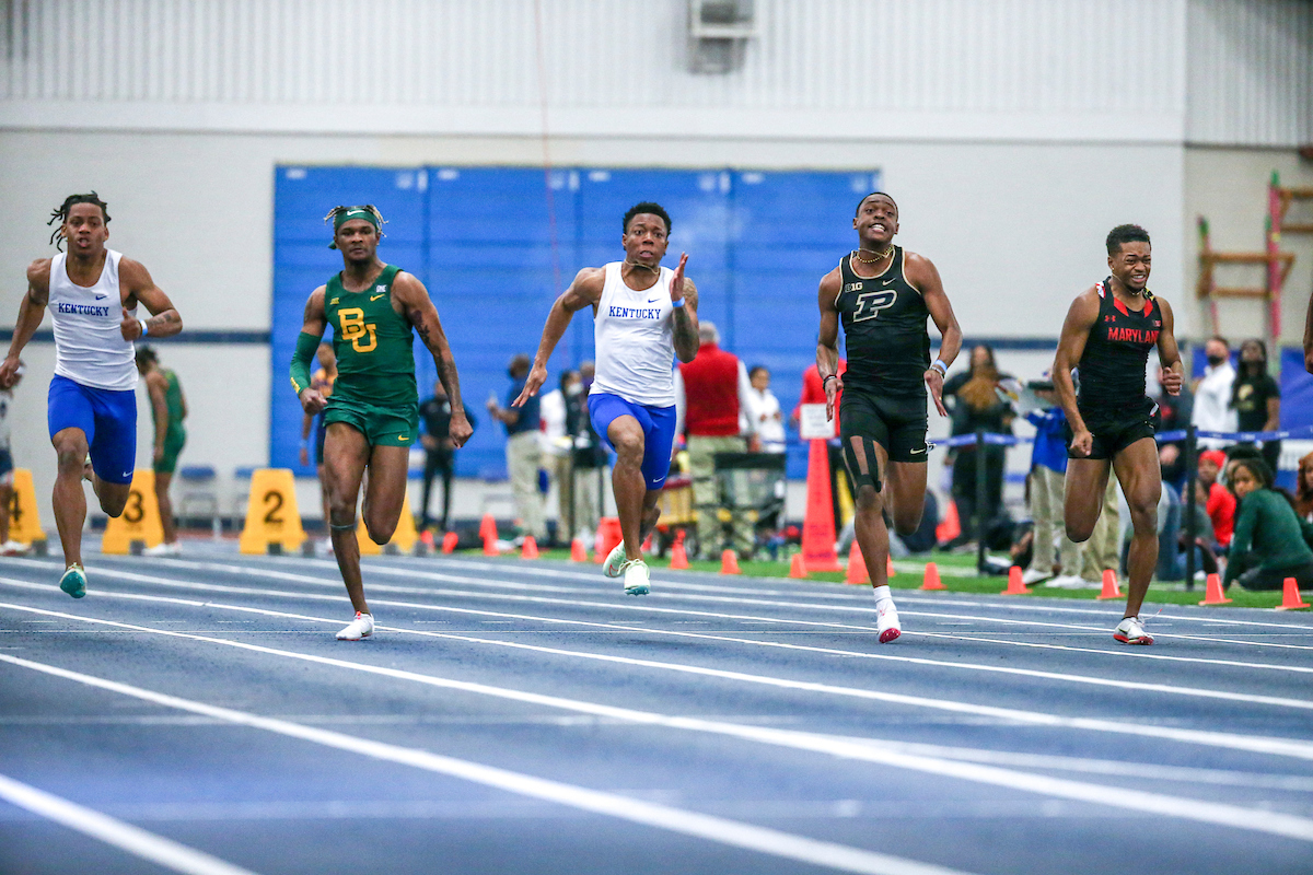 Rodney Heath Jr. and Kennedy Lightner.

Kentucky Rod McCravy Track & Field Invitational.

Photo by Sarah Caputi | UK Athletics