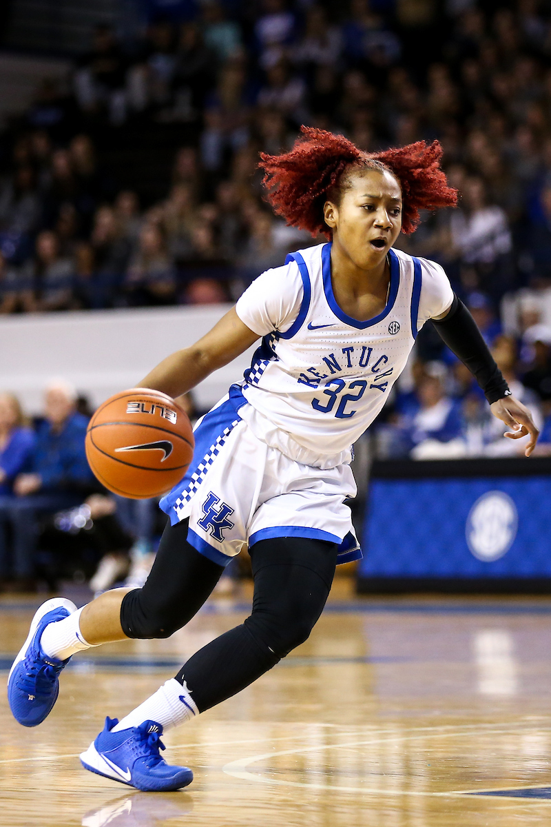 Jaida Roper. 

Kentucky fell to Florida 70 - 62. 

Photo by Eddie Justice | UK Athletics