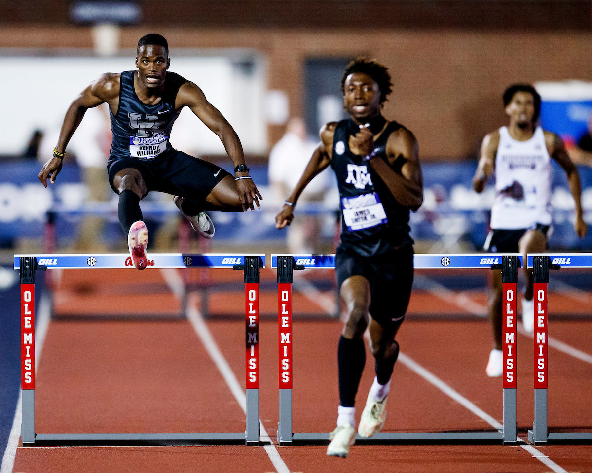 Kenroy Williams.

SEC Outdoor Track and Field Championships Day 1.

Photo by Elliott Hess | UK Athletics