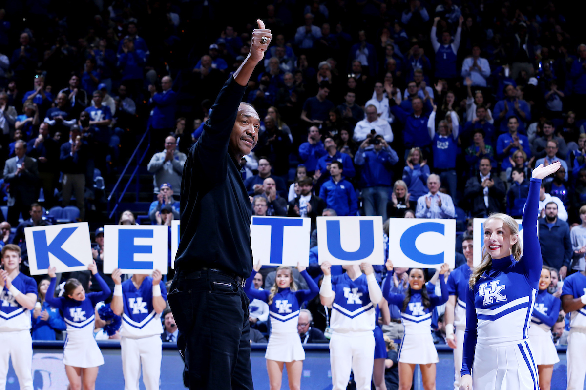 Jack Givens, Celebrity Y 

UK Men's Basketball beat Winthrop University 87-74 on Wednesday, November 21, 2018.

Photo by Britney Howard  | UK Athletics