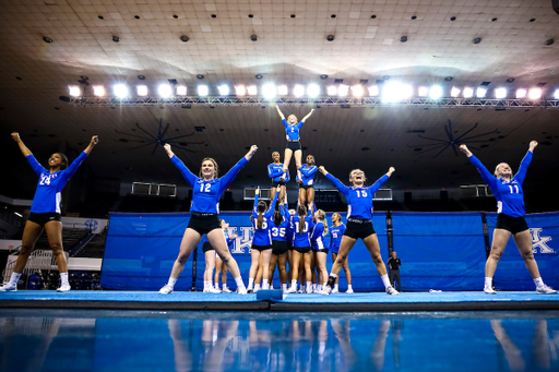 Blue Team.

Kentucky Stunt blue and white scrimmage. 

Photo by Eddie Justice | UK Athletics