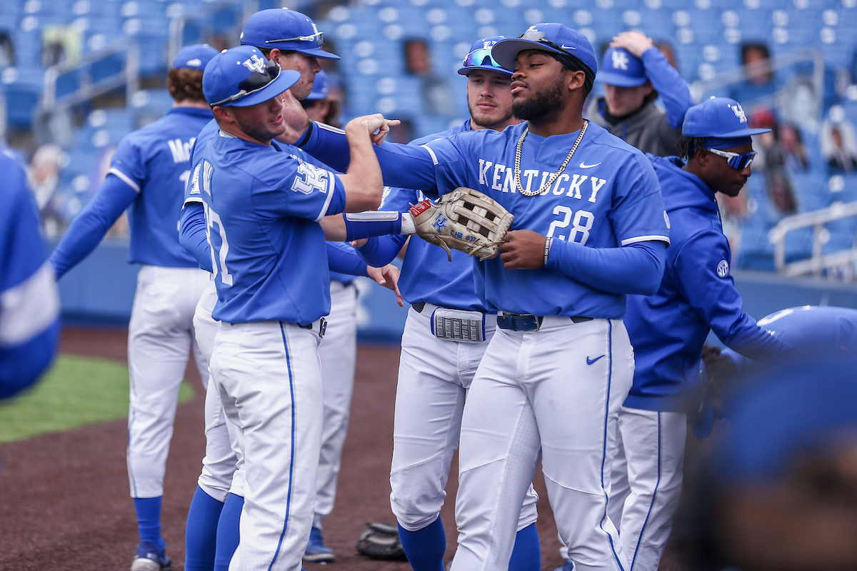 Cam Hill and Oraj Anu.

Kentucky beats Alabama 5 - 2.

Photo by Sarah Caputi | UK Athletics