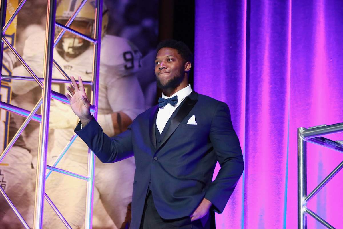 Josh Allen is honored as the 2018 Bednarik Award winner at the Maxwell Football Club Gala on Friday, March 7th, 2019.

Photo by Noah J. Richter | UK Athletics