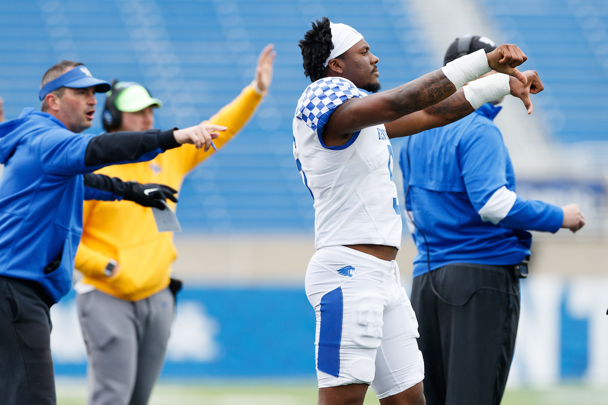 Deandre Square.

The Blue-White Spring Game.

Elliott Hess | UK Athletics