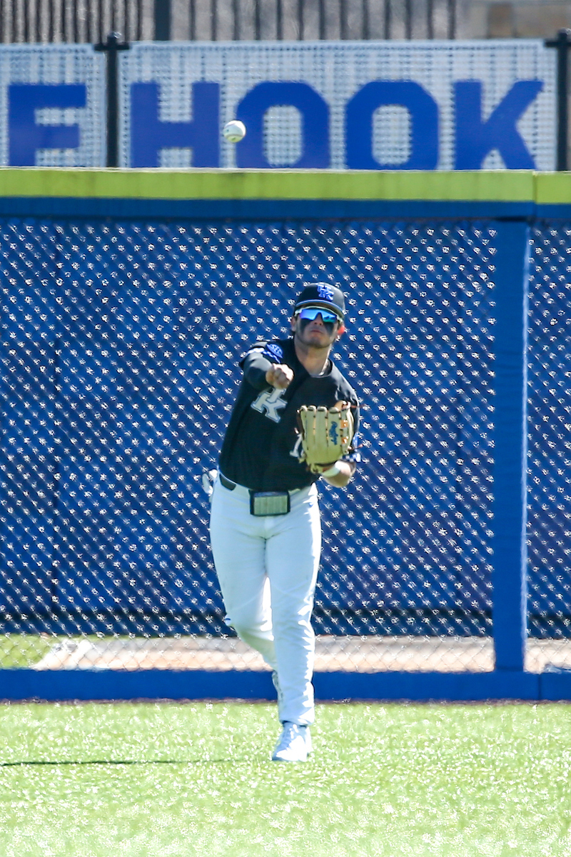 Hunter Jump.

Kentucky sweeps Western Michigan 16-5.

Photo by Sarah Caputi | UK Athletics