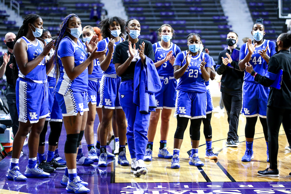 Team.  

Kentucky beat Kansas State 60-49.

Photo by Eddie Justice | UK Athletics