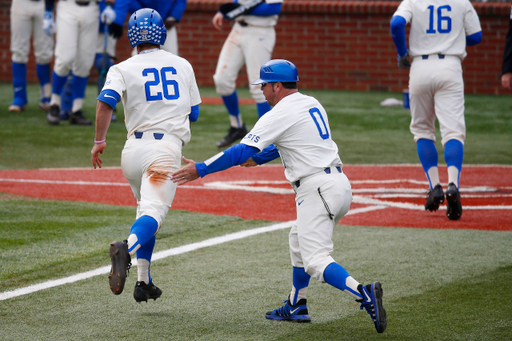 Luke Heyer.

The UK baseball team beat South Carolina 10-5 to take the weekend series on Sunday, April 8, 2018, at Cliff Hagan Stadium in Lexington, Ky.

Photo by Chet White | UK Athletics